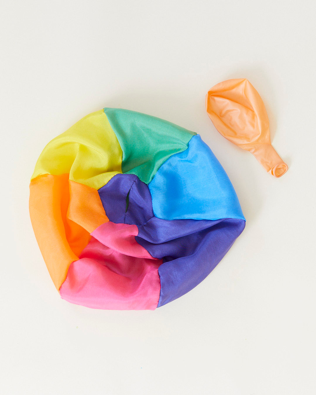 Rainbow Silk Balloon Ball Cover for Indoor & Outdoor Play