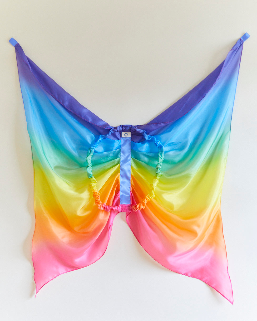 Rainbow Silk Butterfly Wings for Dress-Up and Play