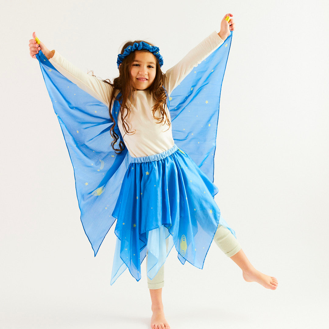 Star Silk Butterfly Wings for Dress-Up and Play