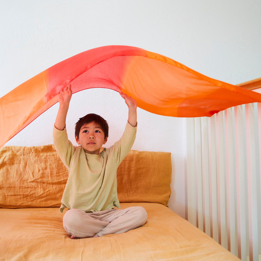 Giant Fire Silk Playsilk for Forts and Creative Play