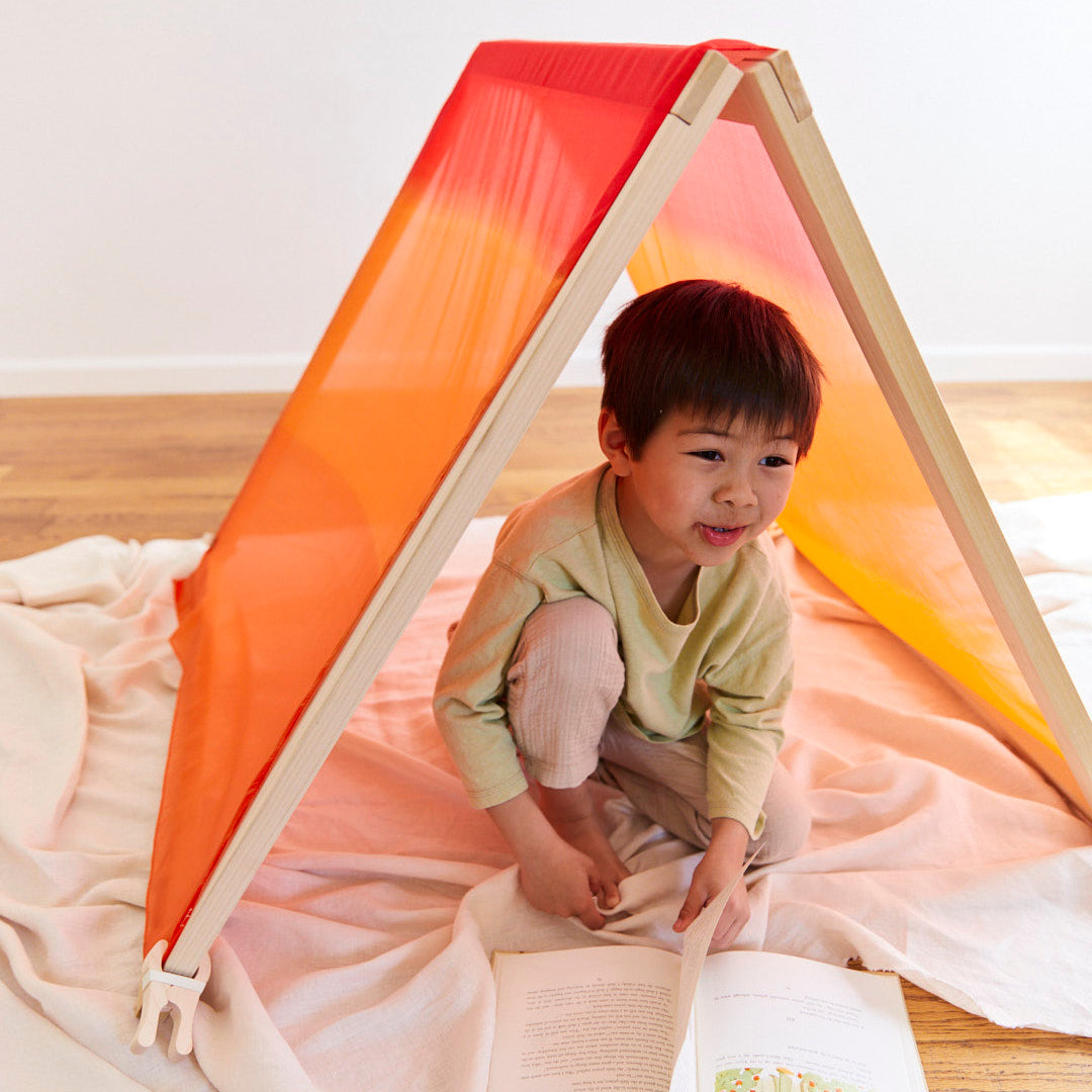 Giant Fire Silk Playsilk for Forts and Creative Play