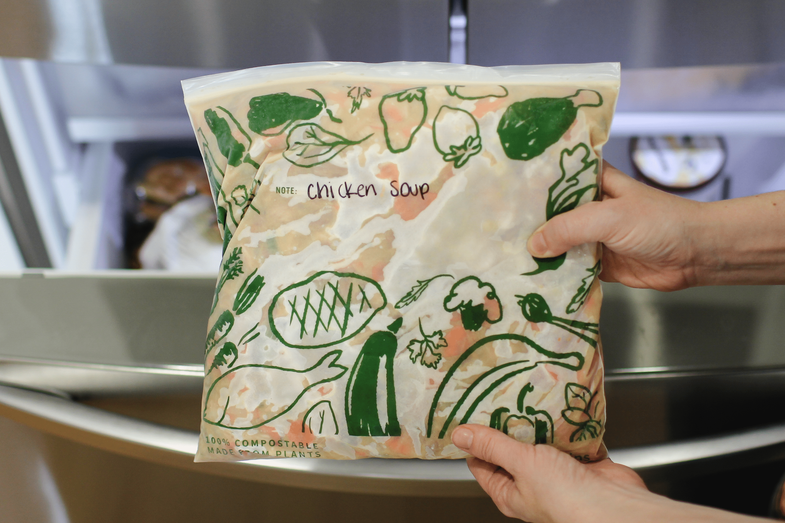 1,440 Ziptop Compostable Freezer-Safe Gallon Storage Bags