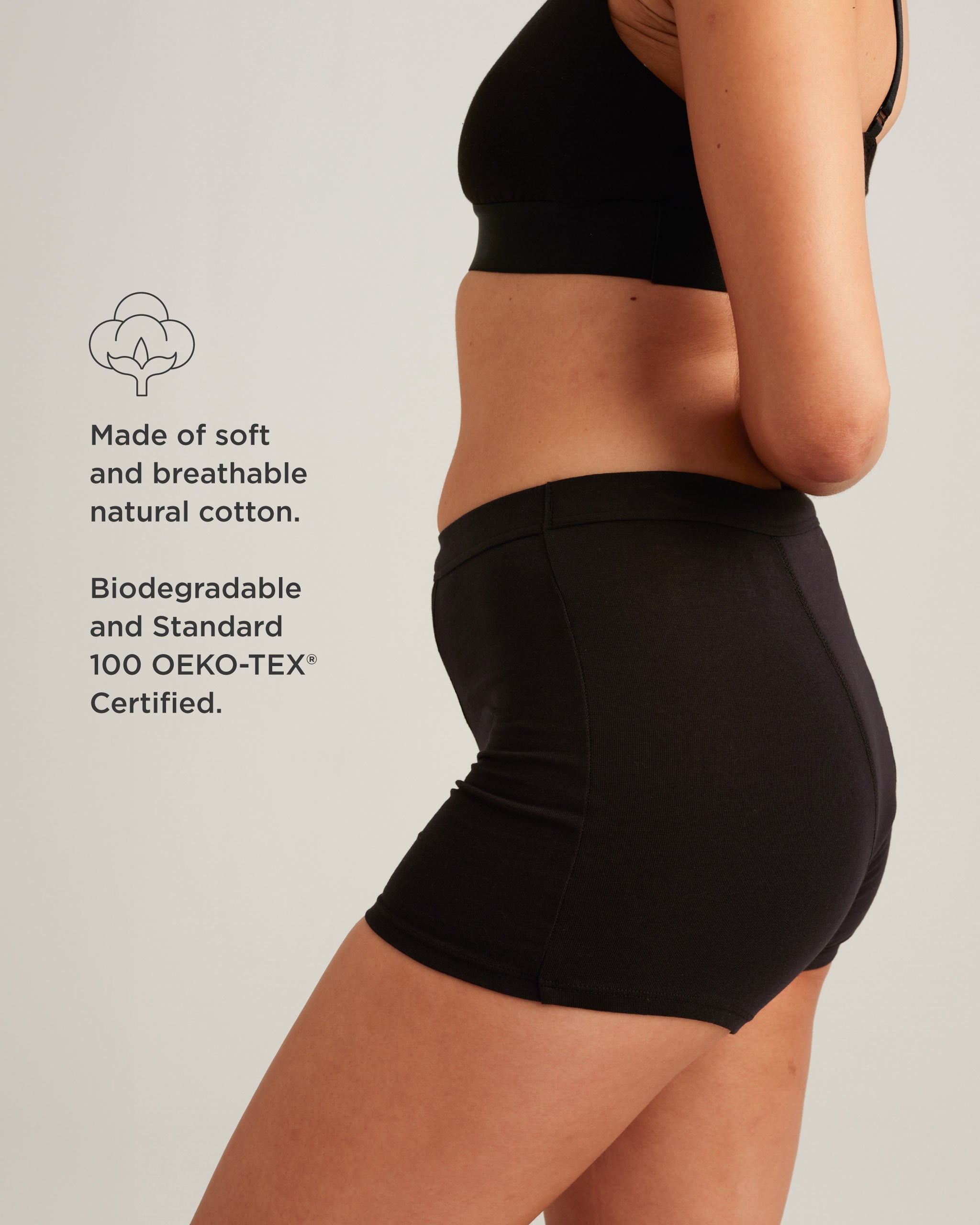 Leakproof Period Cotton Sleep Short