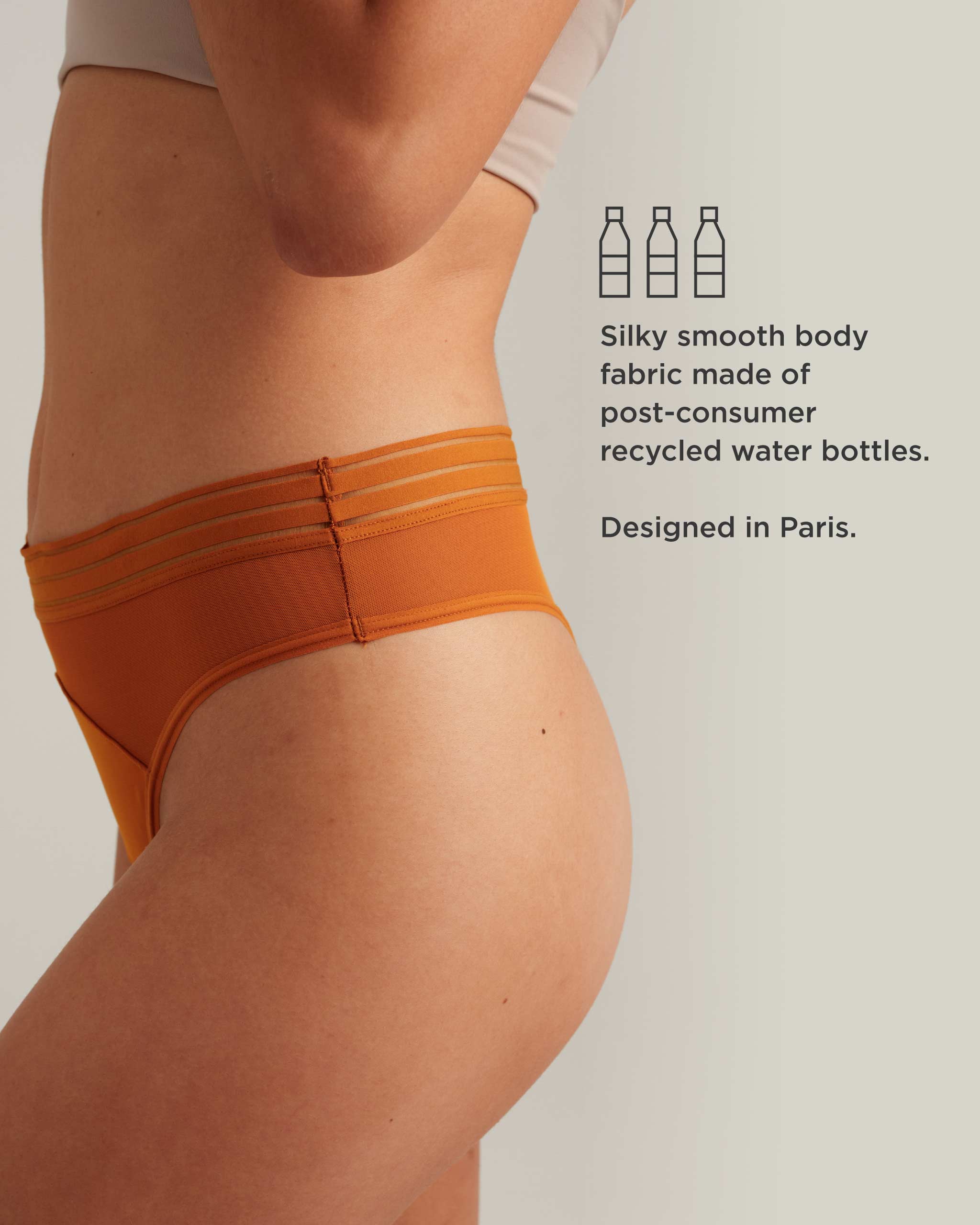 Leakproof Period Mesh Thong