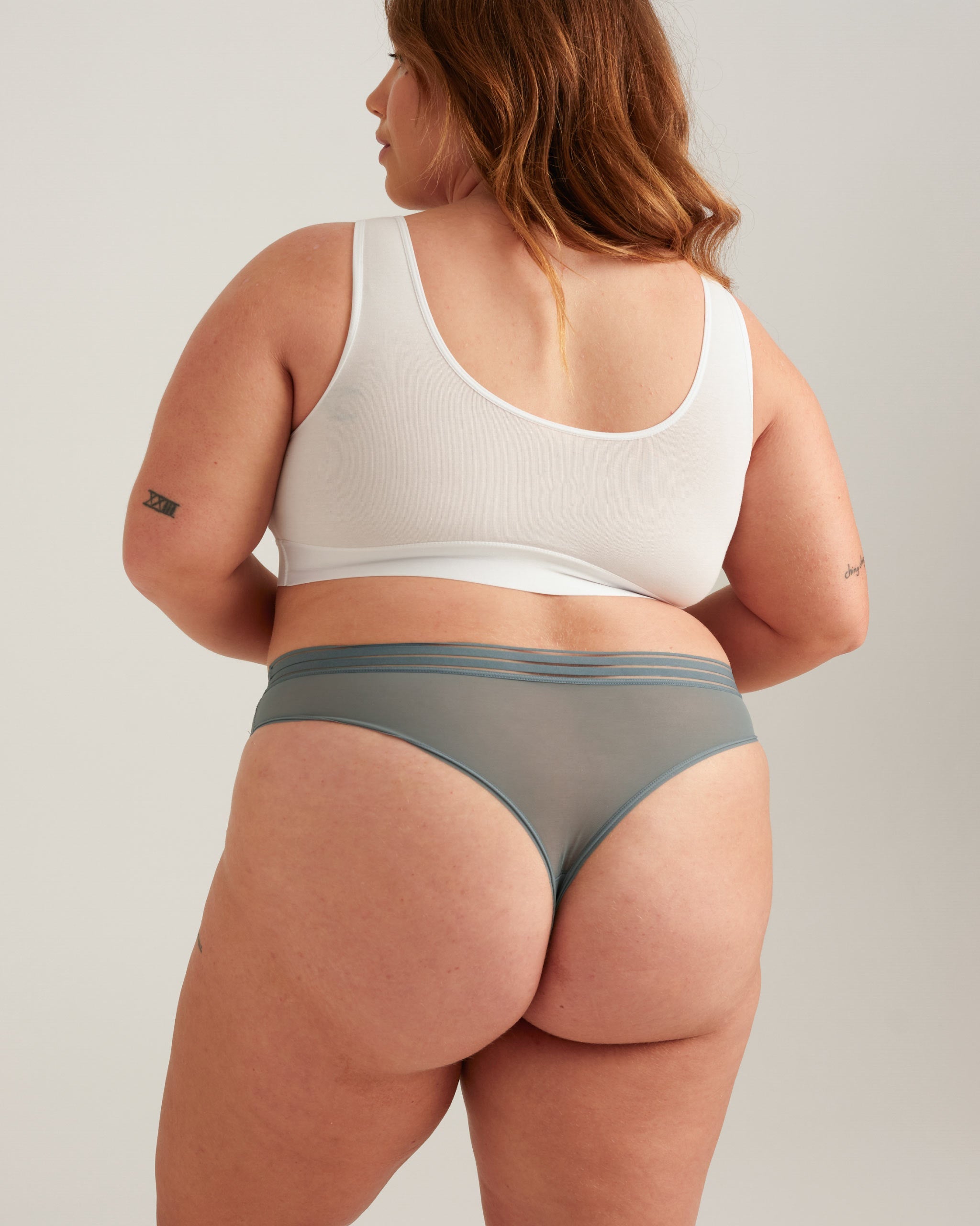 Leakproof Period Mesh Thong
