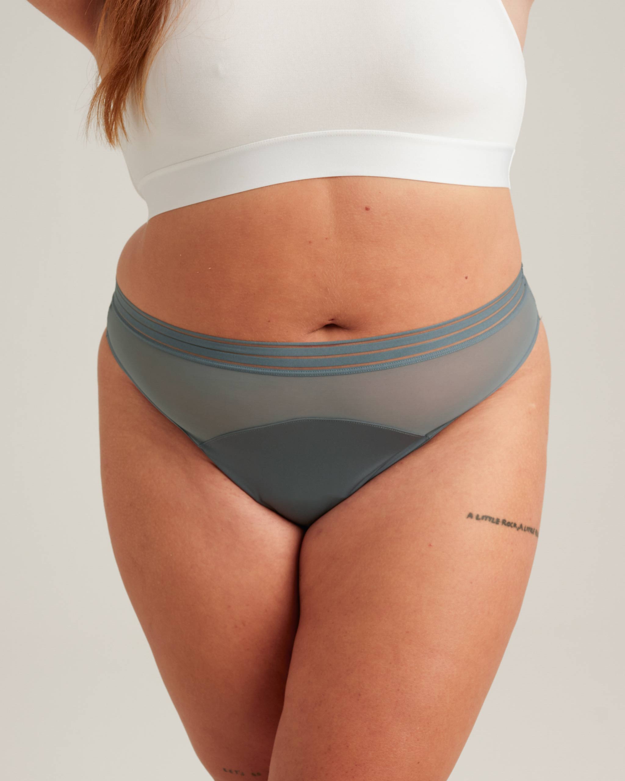 Leakproof Period Mesh Thong
