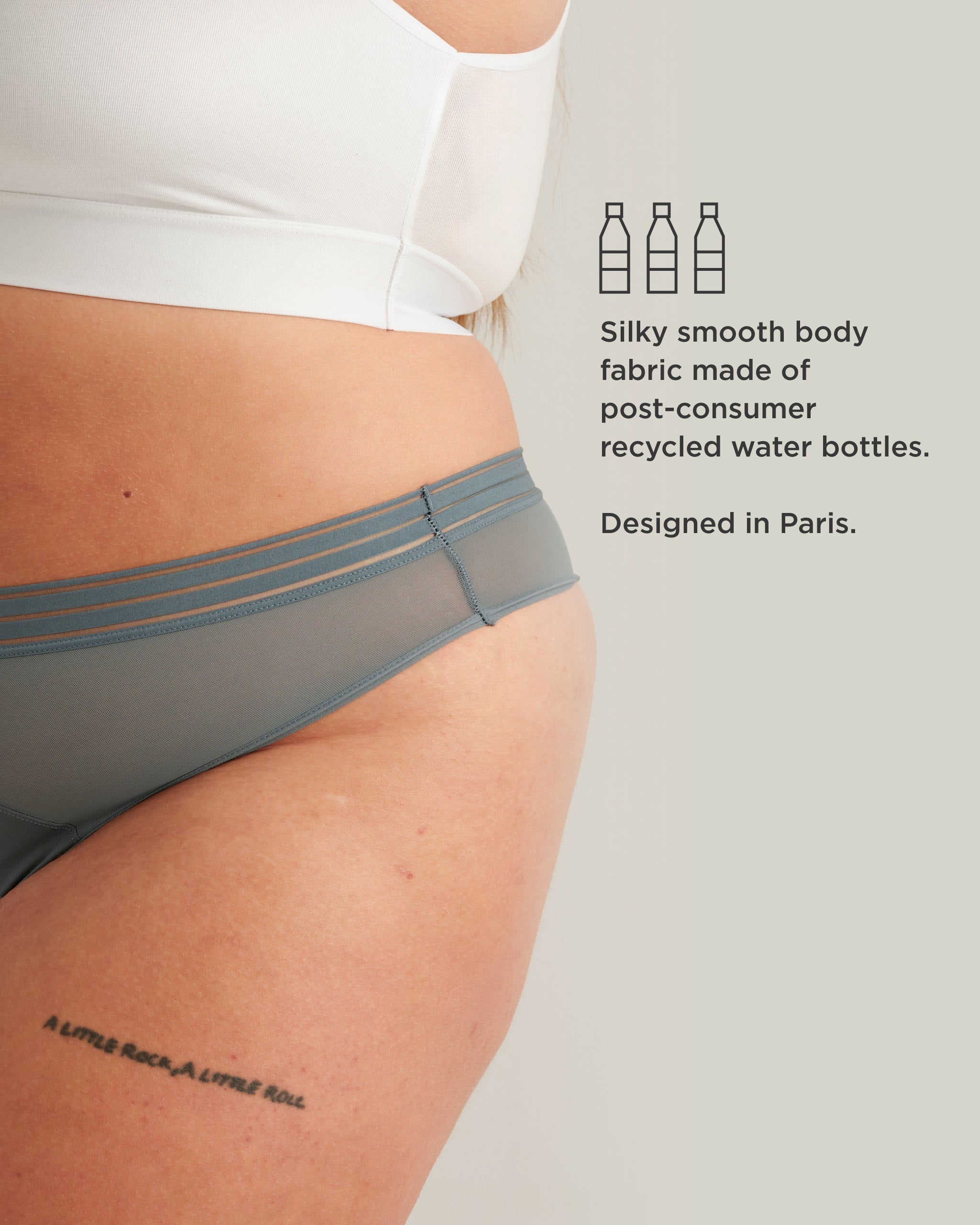 Leakproof Period Mesh Thong