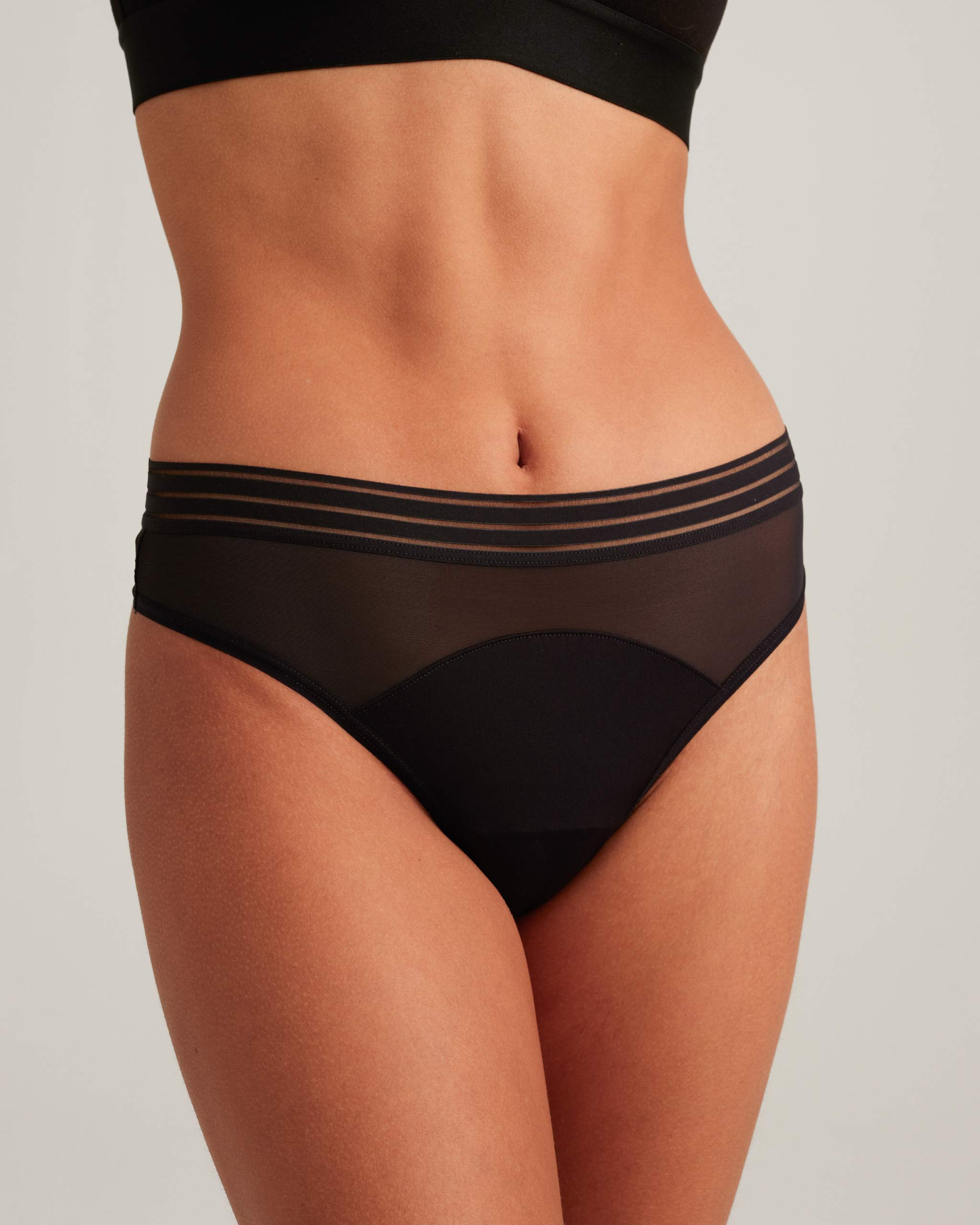 Leakproof Period Mesh Thong