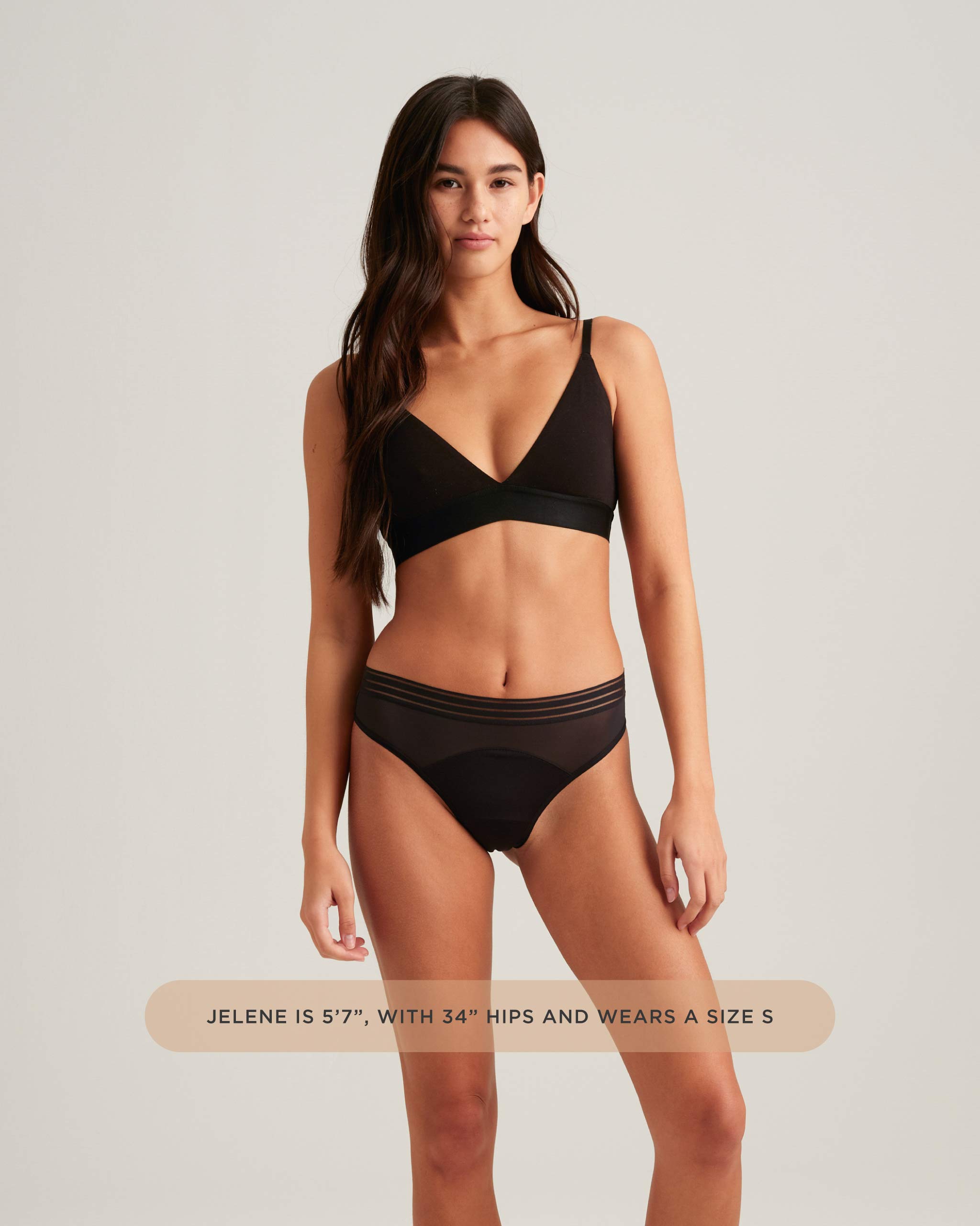 Leakproof Period Mesh Thong