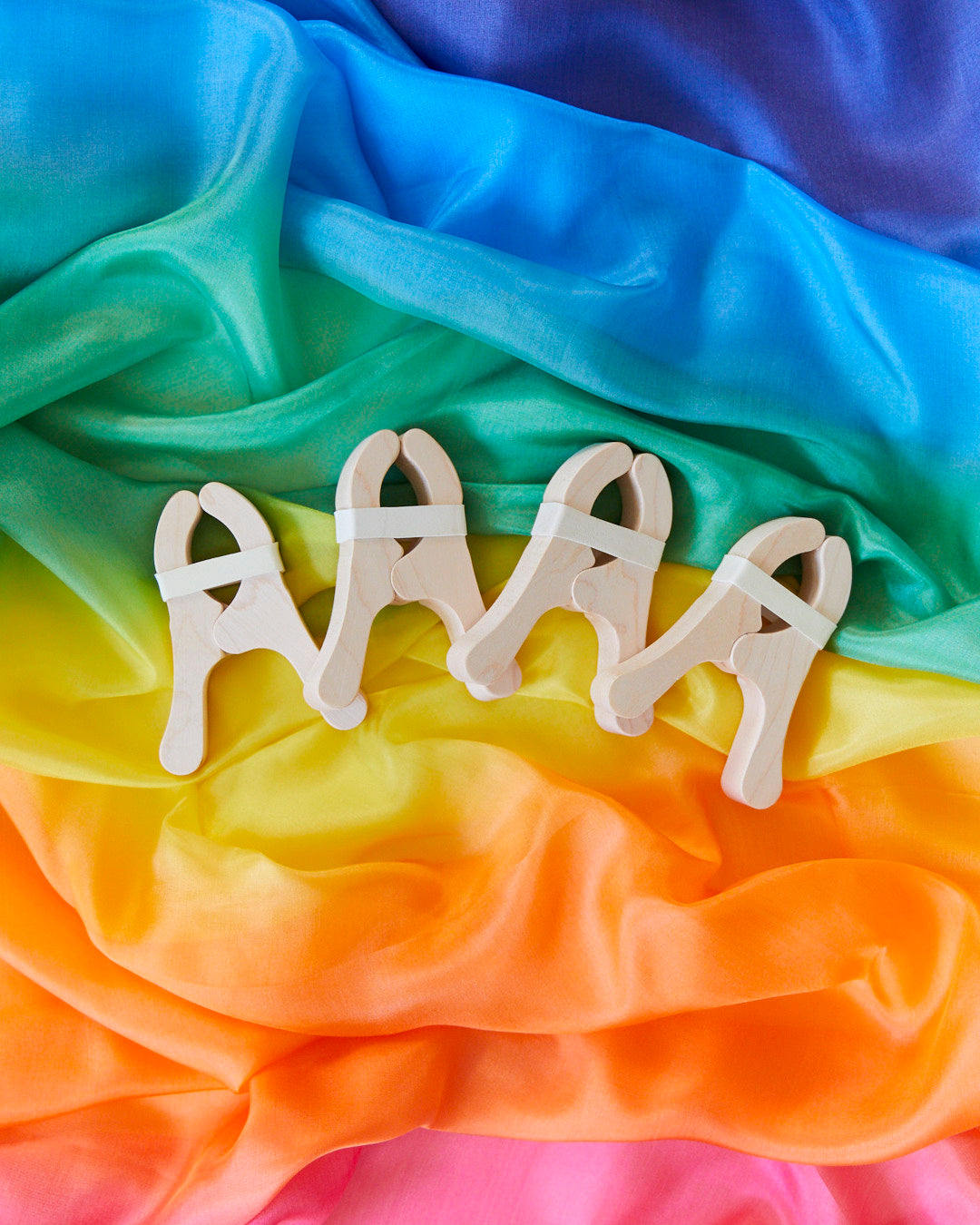 Wooden Playclips – Set of 4 for Forts & Silk Play