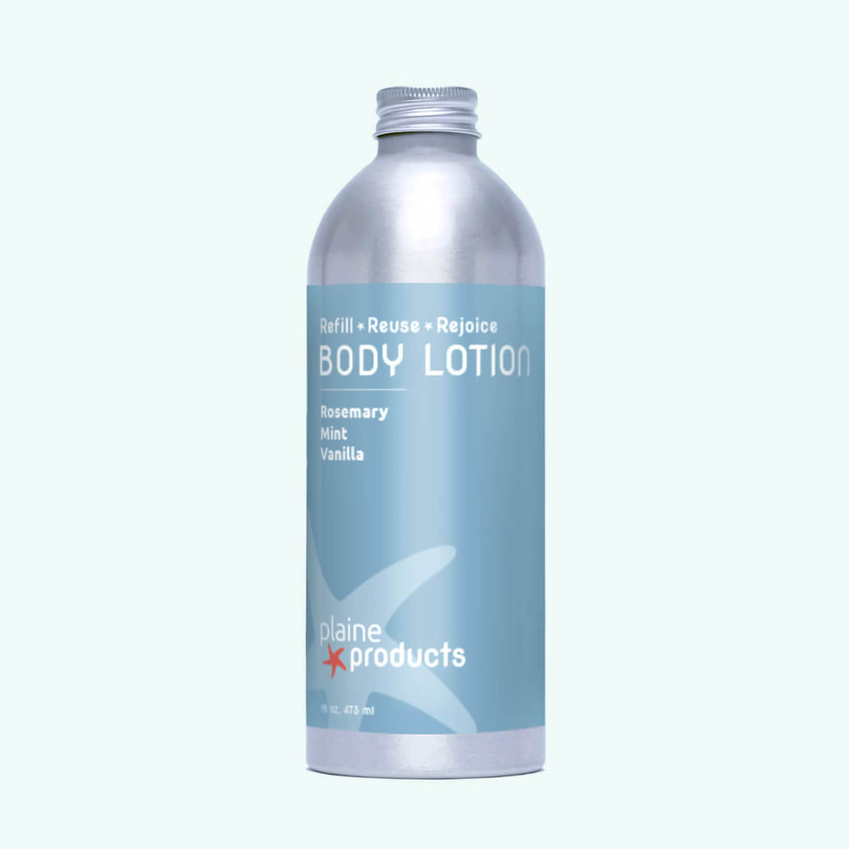 Refillable Body Lotion 16oz and 2.5oz Sizes
