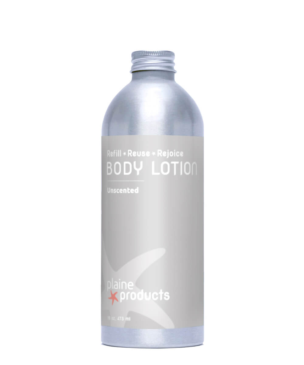 Refillable Body Lotion 16oz and 2.5oz Sizes