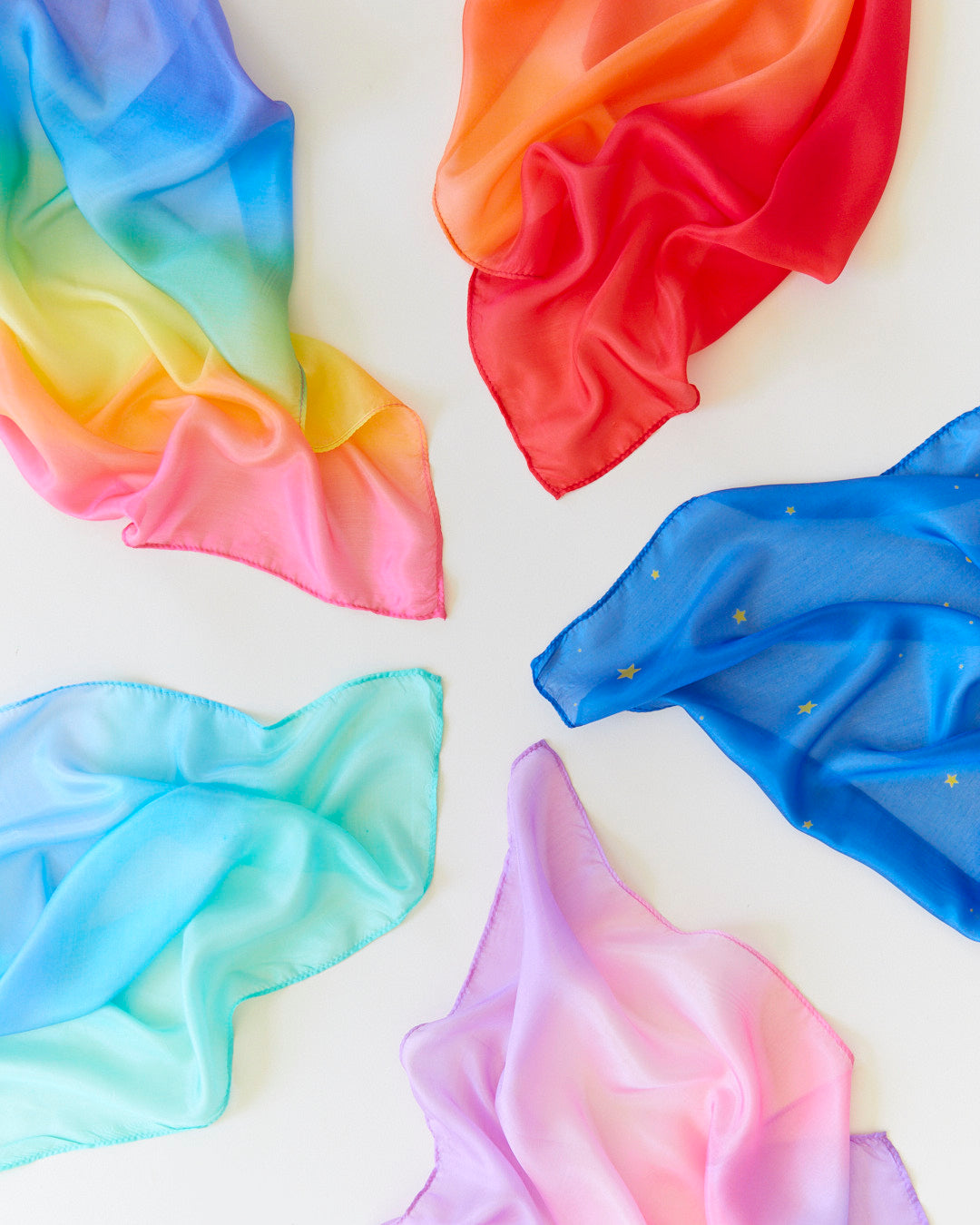 Mini Enchanted Silk Playsilk Set – 3 Pack for Active Play