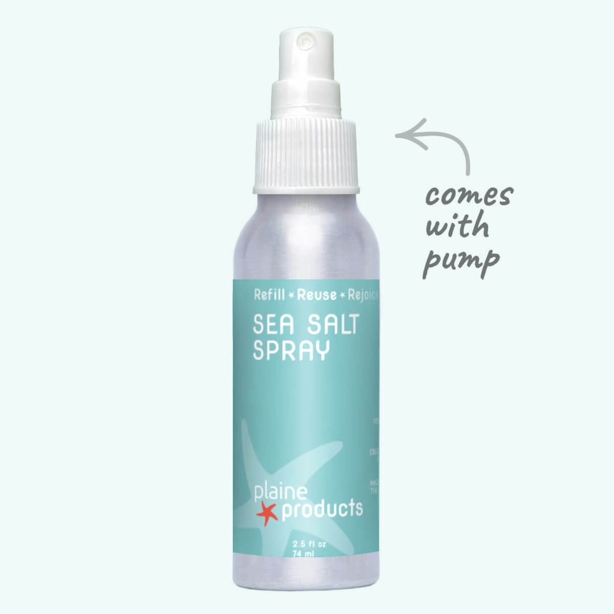 Refillable Sea Salt Spray 10oz and 2.5oz Sizes
