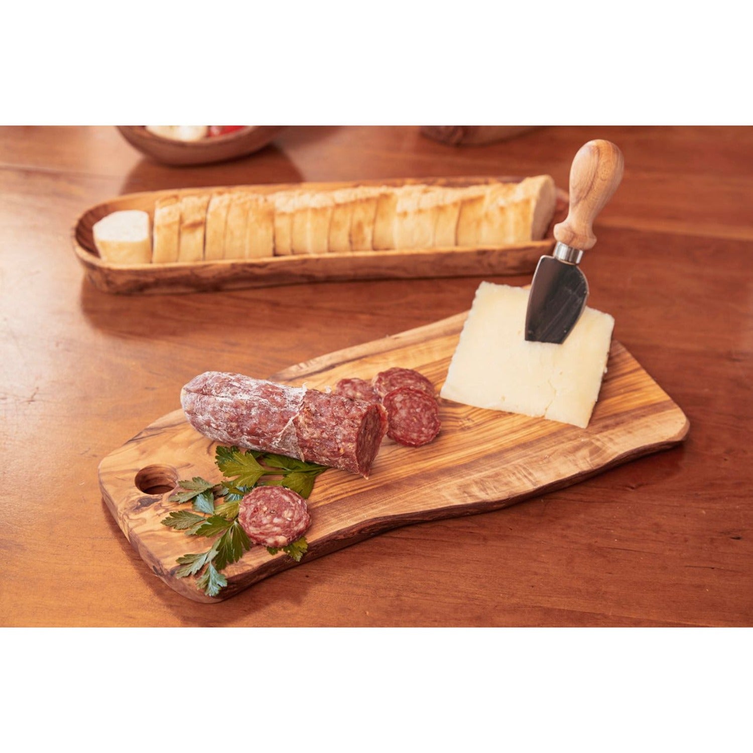 Italian Olivewood Charcuterie Board - with Hole