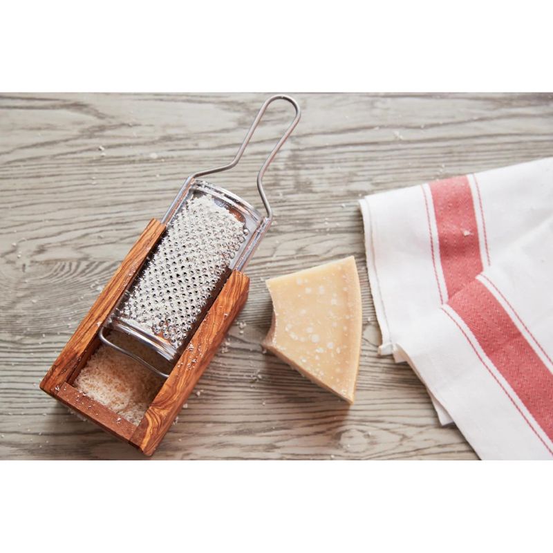 Italian Olivewood Parmesan Cheese Box Grater