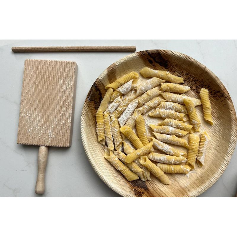 Italian Garganelli Board with Rolling Pin