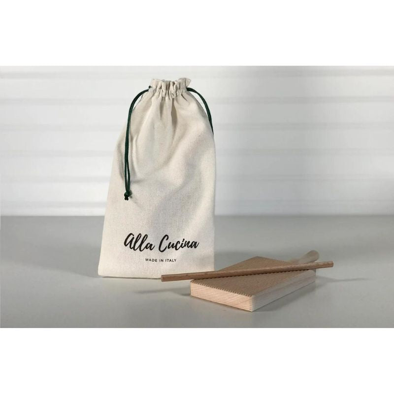 Italian Garganelli Board with Rolling Pin