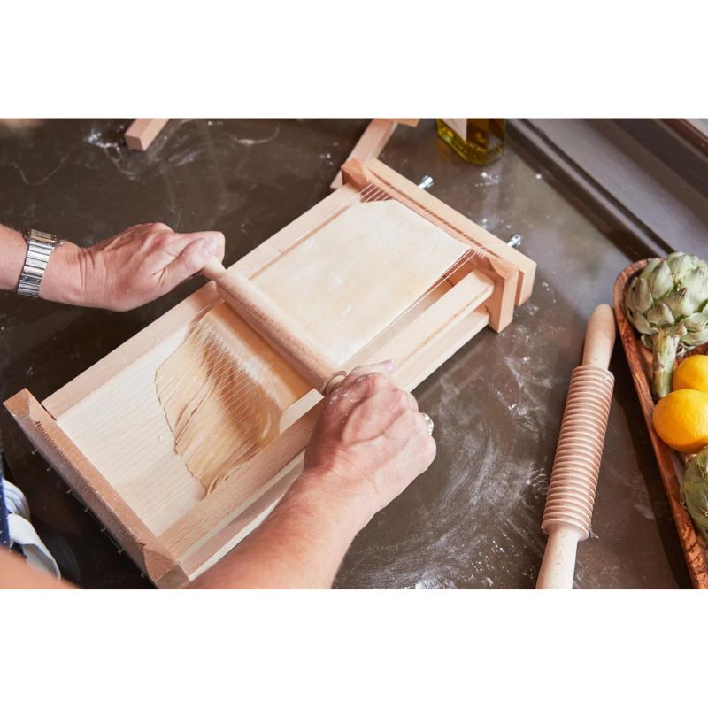 Italian Pasta Chitarra with Rolling Pin - Large