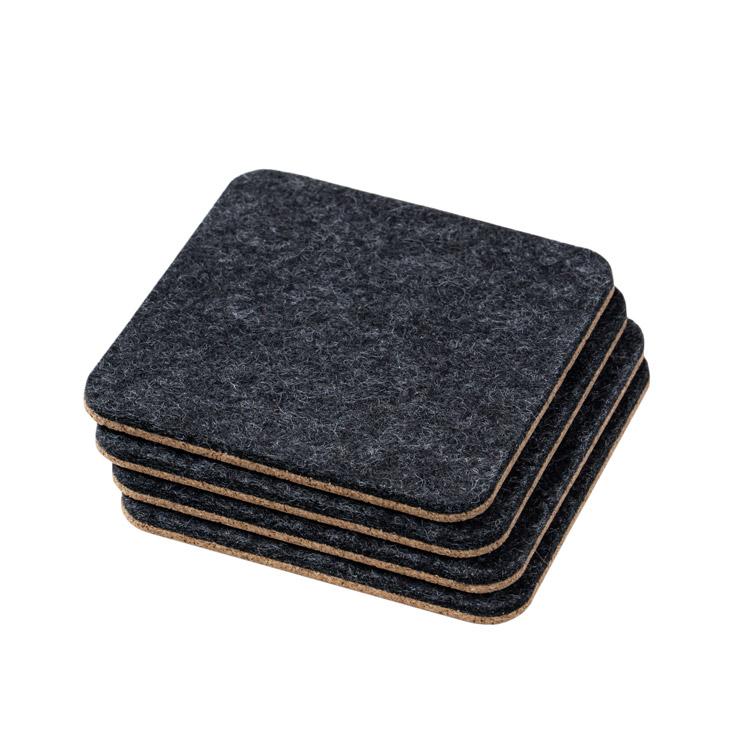Felt & Cork Coasters 4pk