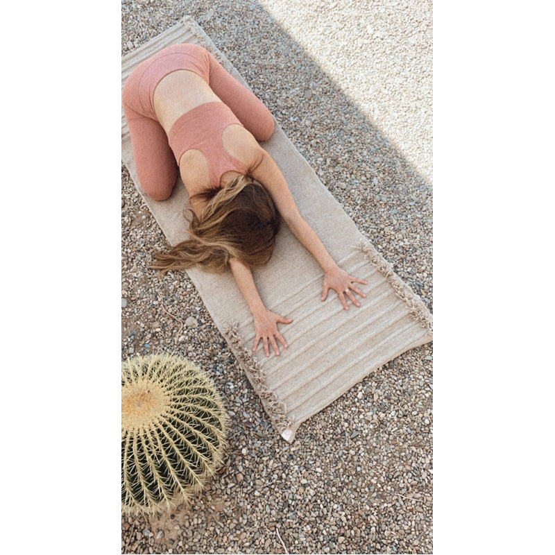 Handloomed Clay Yoga Mat