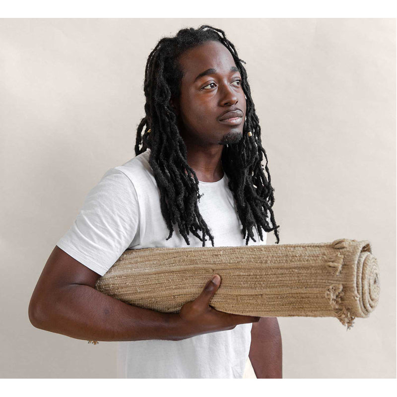Handloomed Clay Yoga Mat