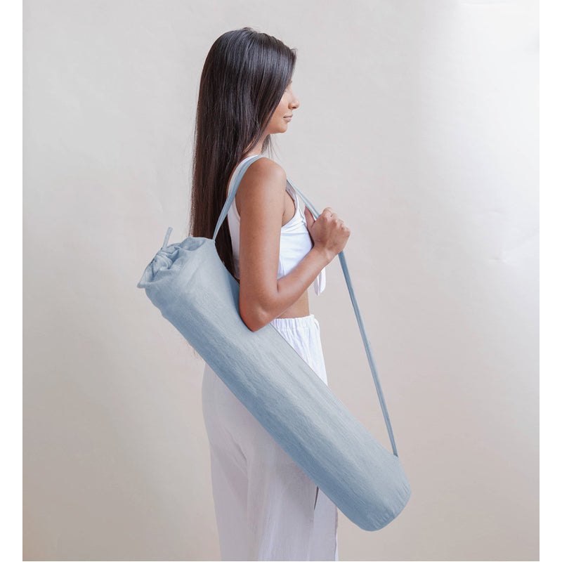 Handloomed Indigo Moon Yoga Mat